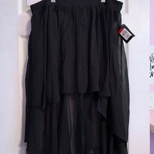 Black High-Low Skirt